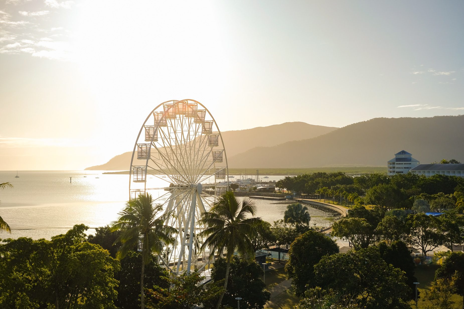 Sunset over Cairns Esplanade - Far North Queensland, Australia